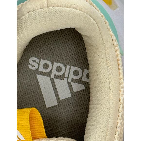 New‎ Yellow Maize Blue Adidas Lightweight Running Walking Shoes Sneakers Women's - Picture 10 of 16